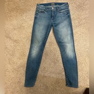 Mother Distressed Skinny Jeans